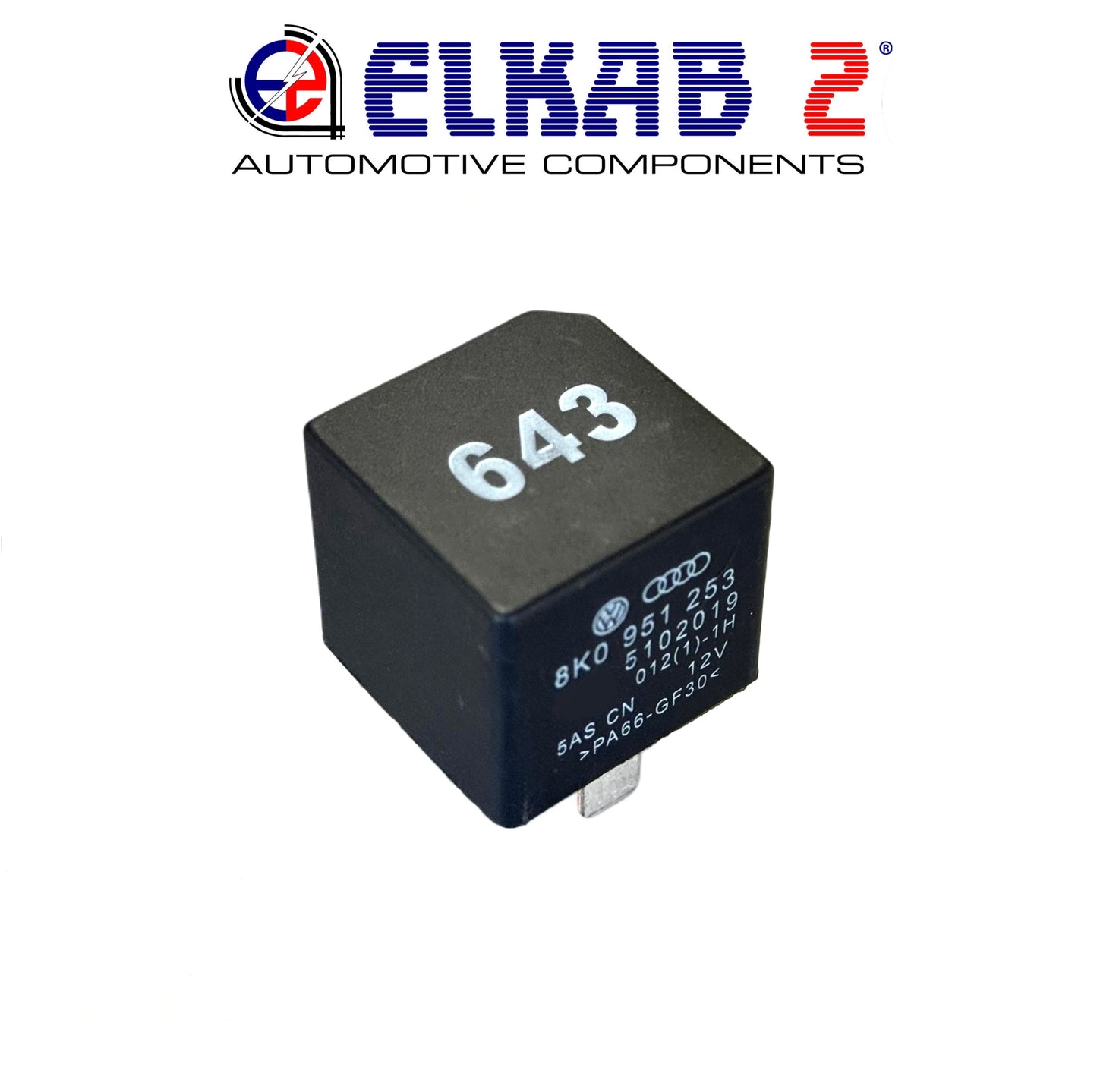 Relè 643 1KO951253A 12V, Audi VW Seat Skoda, Modulo Controllo 8K0951253 Passat, Polo, Golf, RS, A6, Q5, Q3 Arona, Ibiza Octavia ORIGINALE