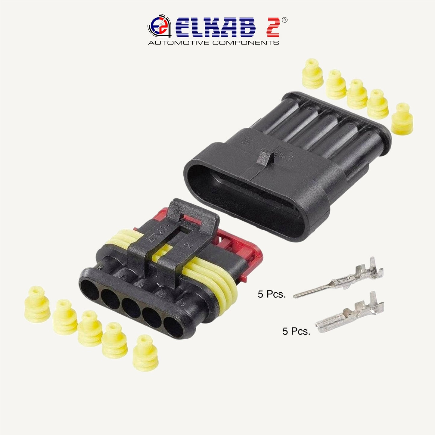 KIT Connettori Terminali SUPER SEAL Maschio Femmina TE, TYCO, AMP, da 1 a 6 Vie, Pin ORIGINALI