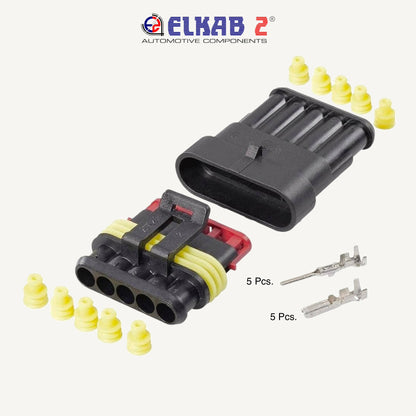 KIT Connettori Terminali SUPER SEAL Maschio Femmina TE, TYCO, AMP, da 1 a 6 Vie, Pin ORIGINALI