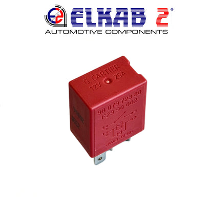 Relè Relay G. Cartier 12V 25A CITROEN PEUGEOT RENAULT Jumpy, C3, Clio, OEM 98 079 723 80, OEM F29 90 002 ORIGINALE