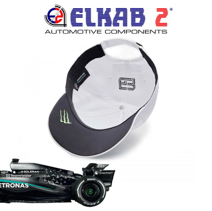 Cappellino Mercedes-AMG Petronas Formula 1 Lewis Hamilton George Russell Team Verde Nero Bianco