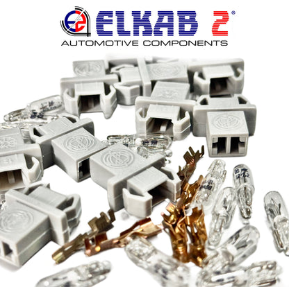 5 Luci Lampadine T5 con Portalampada Cruscotto Spie Fiat Alfa, Lancia Punto, Panda, Ypsilon, 600, 500, Giulietta ORIGINALI