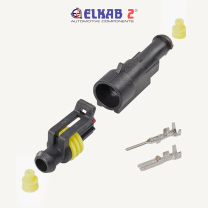 KIT Connettori Terminali SUPER SEAL Maschio Femmina TE, TYCO, AMP, da 1 a 6 Vie, Pin ORIGINALI