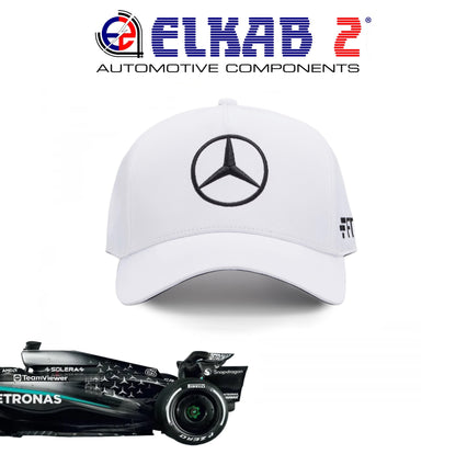 Cappellino Mercedes-AMG Petronas Formula 1 Lewis Hamilton George Russell Team Verde Nero Bianco
