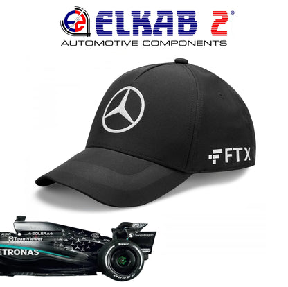 Cappellino Mercedes-AMG Petronas Formula 1 Lewis Hamilton George Russell Team Verde Nero Bianco