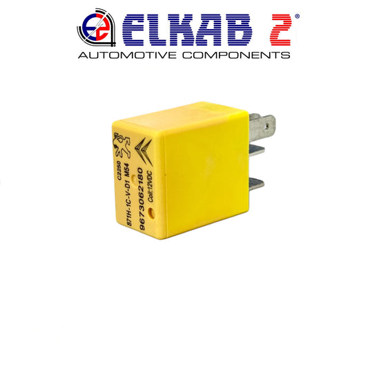Relè PEUGEOT, CITRÖEN 12v 25A Giallo, C3, C4, Berlingo, Clio, Captur 9673062180 ORIGINALE