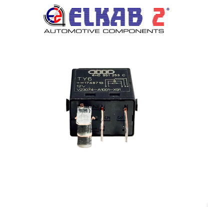 Relè 646 12V,  4H0 951 253 C Audi, VW Seat Skoda, TE, V23074-A1001-X91 ORIGINALE Passat, Polo, Golf, RS, A6, Q5, Q3 Arona, Ibiza Octavia ORIGINALE