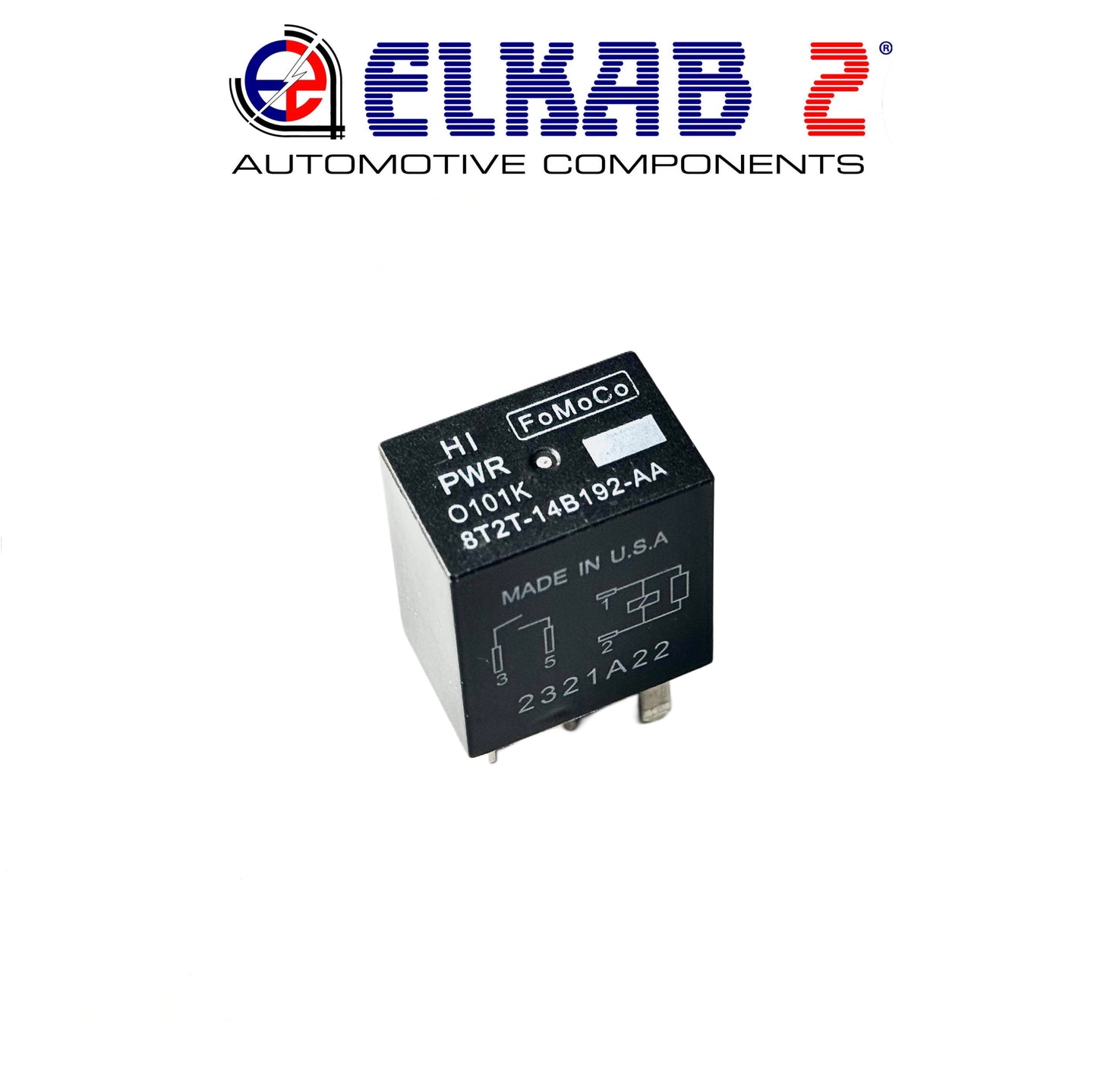 Relè FORD Fo.Mo.Co 12v Made in U.S.A. 8T2T-14B192-AA 4 Pin 0101K HIPWR ORIGINALE Mustang, Fiesta, Focus, EcoSport, Transit, F150