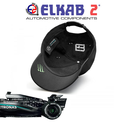 Cappellino Mercedes-AMG Petronas Formula 1 Lewis Hamilton George Russell Team Verde Nero Bianco