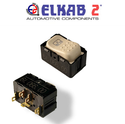 Pulsante per Tetto Apribile Panoramico Webasto, Interruttore Bianco 5 Contatti Illuminato BJA 61.066.00