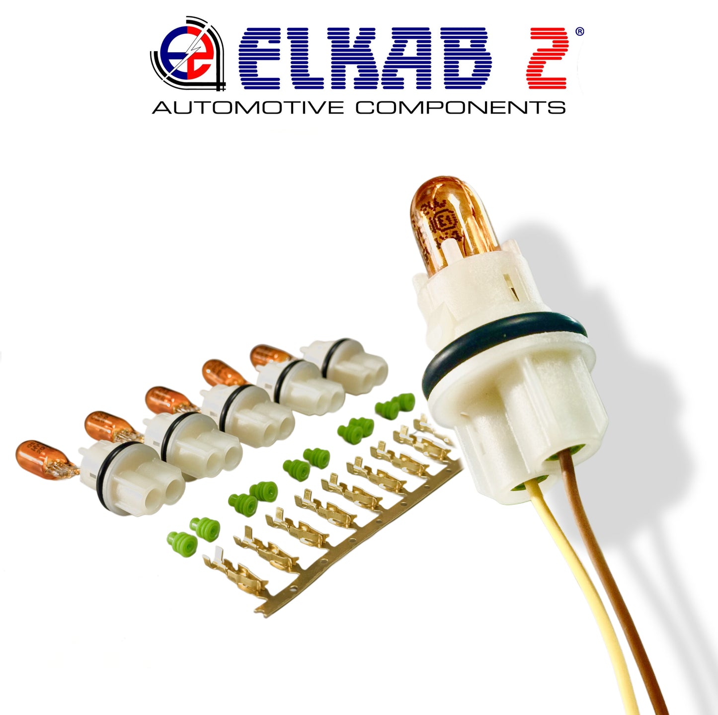 Portalampada T10 Lampadine Arancio Luci Freccie Specchio Furgone Auto, Fiat Ducato, Peugeot Boxer, Citroen Jumper, Opel Movano 5 PEZZI.