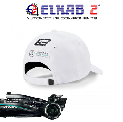 Cappellino Mercedes-AMG Petronas Formula 1 Lewis Hamilton George Russell Team Verde Nero Bianco
