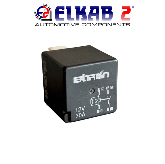 Relè Automobile 12v 70a 4 Contatti, Multifunzione BITRON per Iveco Daily, Fiat, Alfa, Lancia, ORIGINALE.