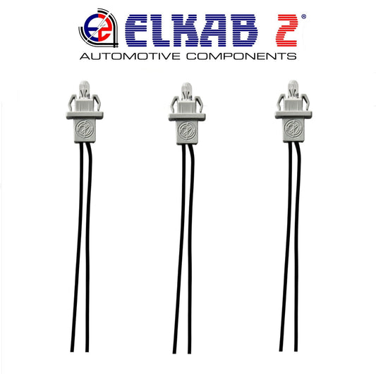 3 Luci Lampadine T5 CABLATE con Portalampada per Cruscotto Spie Fiat Alfa, Lancia Punto, Panda, Ypsilon, 600, 500, Giulietta ORIGINALI