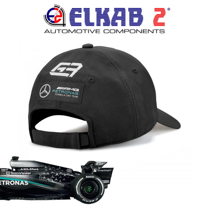 Cappellino Mercedes-AMG Petronas Formula 1 Lewis Hamilton George Russell Team Verde Nero Bianco