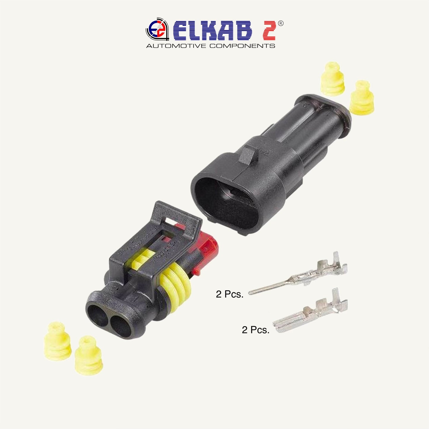 KIT Connettori Terminali SUPER SEAL Maschio Femmina TE, TYCO, AMP, da 1 a 6 Vie, Pin ORIGINALI