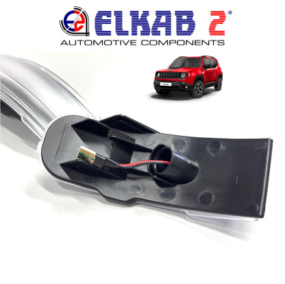 Coppia Luci a Led Freccie Specchio Bianche Jeep Renegade 2014-2023 Fanali Indicatori Direzione Istruzioni Incluse