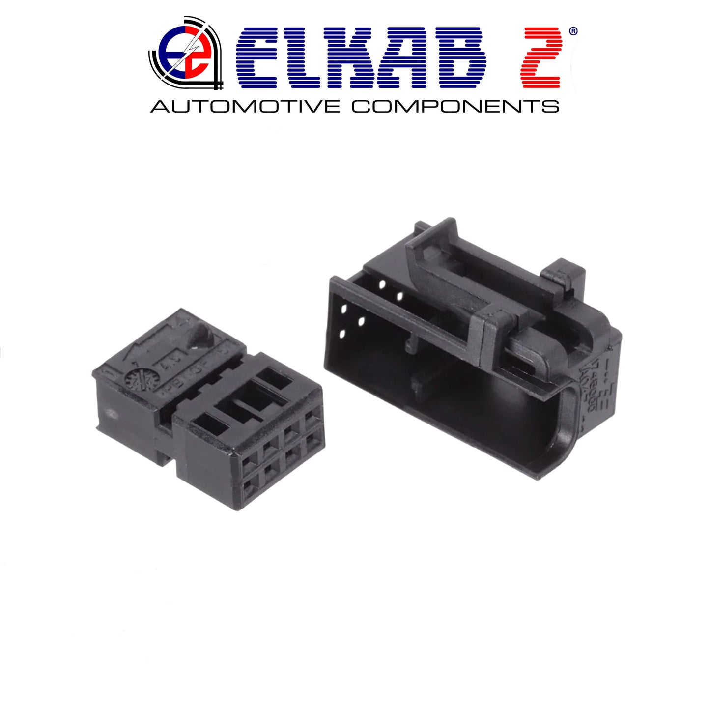 10 Connettori Cavo, Cablaggio TE, TYCO 8Vie MQS 1745000-3 Nero ORIGINALI