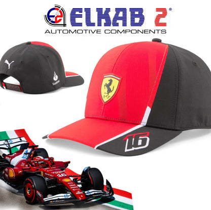 Cappello Scuderia Ferrari F1 Puma Cappellino Pilota Charles Leclerc ORIGINALE