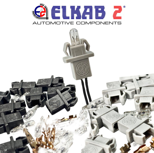 5 Luci Lampadine T5 con Portalampada Cruscotto Spie Fiat Alfa, Lancia Punto, Panda, Ypsilon, 600, 500, Giulietta ORIGINALI