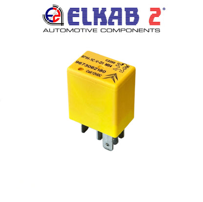 Relè PEUGEOT, CITRÖEN 12v 25A Giallo, C3, C4, Berlingo, Clio, Captur 9673062180 ORIGINALE