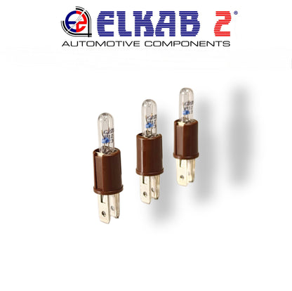 3 Luci Lampadine Tuttovetro con Portalampada T5 per Cruscotto Spie, Tachimetro, Contagiri, Fiat Alfa, Lancia, Trattori, Scooter.