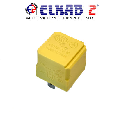 Relè 12V Mercedes Hella A0025421419 Giallo 4Pin A/C Ventola Aria Pompa ORIGINALE
