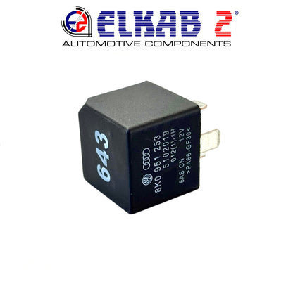 Relè 643 1KO951253A 12V, Audi VW Seat Skoda, Modulo Controllo 8K0951253 Passat, Polo, Golf, RS, A6, Q5, Q3 Arona, Ibiza Octavia ORIGINALE