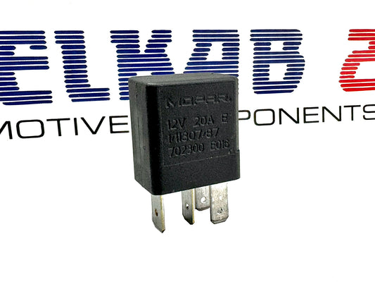 RELÈ RELAY MOPAR 12V 20A JEEP ALFA FIAT, Ducato, Stelvio, Compass, Panda, Avenger, Tonale, MiTo, RAM, Hornet, Neon, Tipo, Charger, 500X 600 Panda ORIGINALE OE 702300.