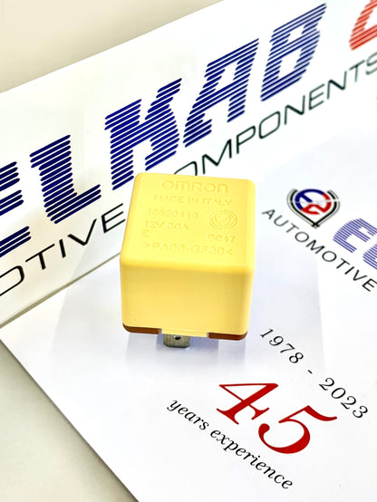 RELÈ FIAT LANCIA 12V 30A OMRON Ypsilon, Giulietta, Punto, Tipo, RELAY ORIGINALE