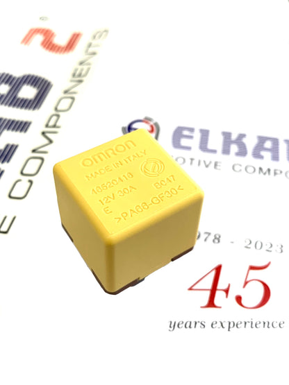 RELÈ FIAT LANCIA 12V 30A OMRON Ypsilon, Giulietta, Punto, Tipo, RELAY ORIGINALE