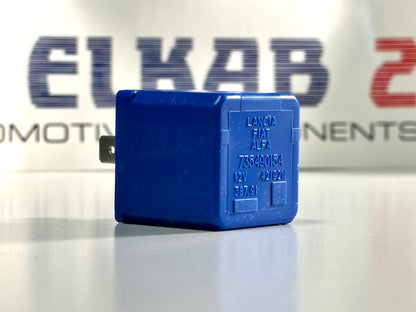 Relè Intermittenza 12V 42W 92W OEM7573490 Blu Lancia, Fiat, Alfa Romeo, Auto Bianchi ORIGINALE Panda, Punto, 500, Seicento, Y10, 147, 149, Ypsilon, Renault, Peugeot.