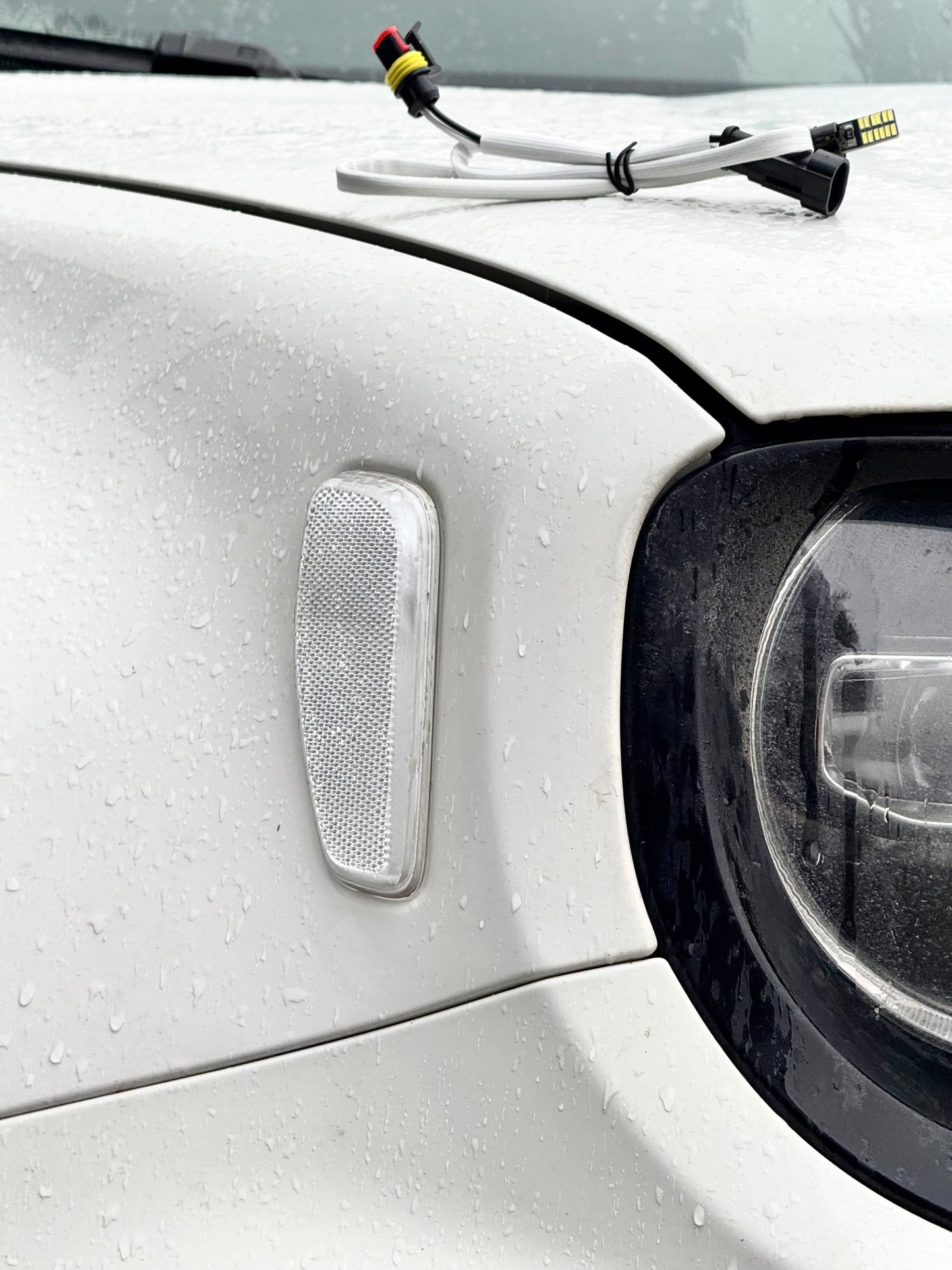 Coppia Frecce Laterali Led Luci Ingombro Bianche Arancio Jeep Renegade 2014-2023 LED Indicatori Direzione Fanali