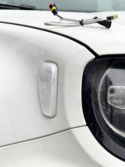 Coppia Frecce Laterali Led Luci Ingombro Bianche Arancio Jeep Renegade 2014-2023 LED Indicatori Direzione Fanali