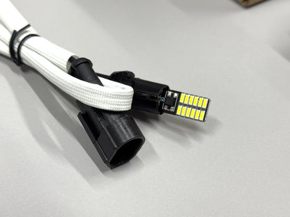 Coppia Frecce Laterali Led Luci Ingombro Bianche Arancio Jeep Renegade 2014-2023 LED Indicatori Direzione Fanali